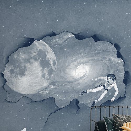 Современный обои - SPACE ODDITY - Wallpepper - из целлюлозного волокна / из натурального волокна / сцены из жизни
