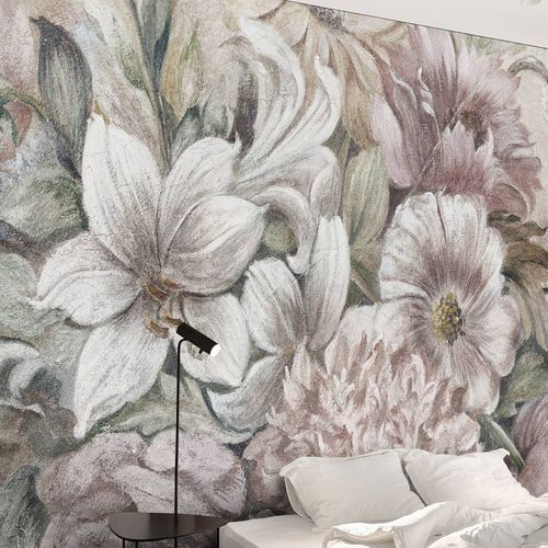Современный обои - AUBUSSON - Wallpepper - из целлюлозного волокна / из натурального волокна / в цветочек