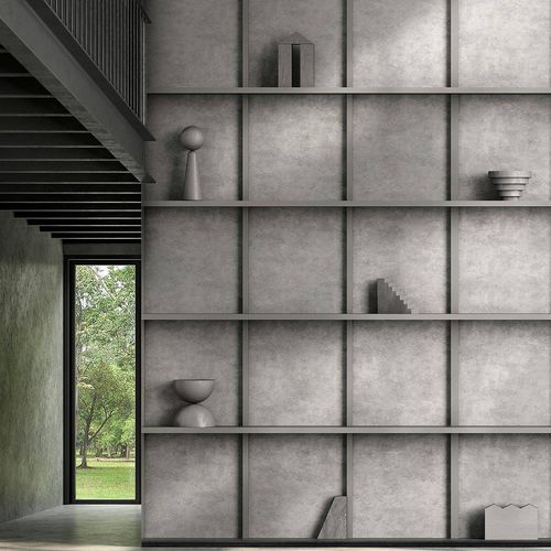 Современный обои - MENUISERIE - Wallpepper - из целлюлозного волокна / из натурального волокна / с рисунком