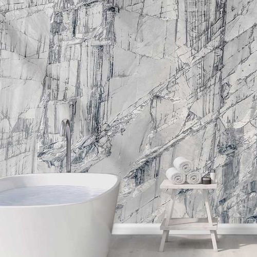 Современный обои - NATURALMENTE - Wallpepper - с рисунком / имитация бетона / набивной