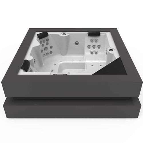 Каркасная спа-ванна - Cube  - AWD - квадратная / 4 места / из акрила