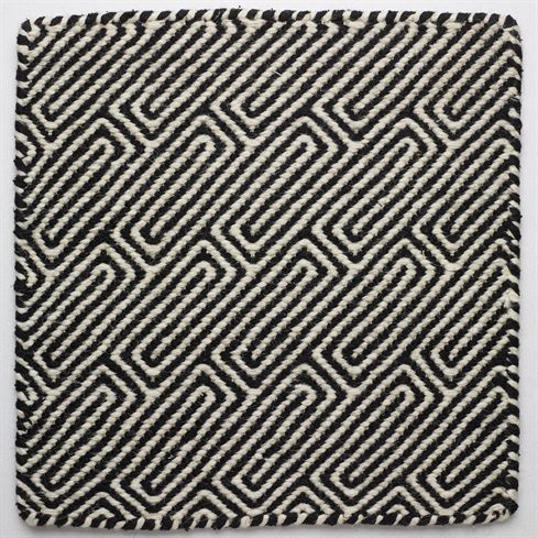 Современный ковер - BRICK FLATWEAVE - Nash Andrea - c геометрическим рисунком / из шерсти / тканый