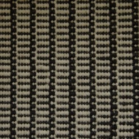 Тканое ковровое покрытие - ZIRCON FLATWEAVE  - Nash Andrea - из шерсти / с рисунком / черное