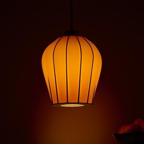 Подвесная лампа - SKY LANTERN APRICOT - MYDRIAZ - из никеля / из полированной латуни / из песочного стекла