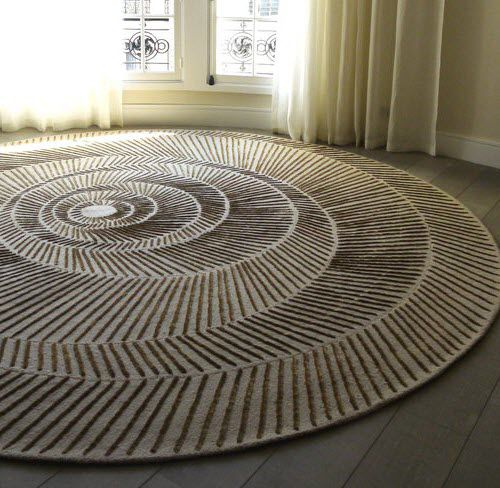 Современный ковер - NAUTILUS - MANUFACTURE DE TAPIS DE BOURGOGNE - с рисунком / из шерсти / из шелка