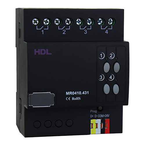 Коммутационный привод для систем домашней автоматизации - HDL-MR0410.431 - HDL Automation Co., Ltd - на DIN-рейке / для бытового использования / для профессионального использования