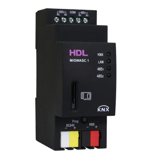 Шлюзовый блок интерфейса - M/GWASC.1 - HDL Automation Co., Ltd - на DIN-рейке / для систем домашней автоматизации / для протокола KNX