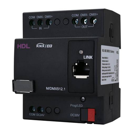 Шлюзовый блок интерфейса - M/DMX512.1 - HDL Automation Co., Ltd - на DIN-рейке / для систем домашней автоматизации / для протокола KNX