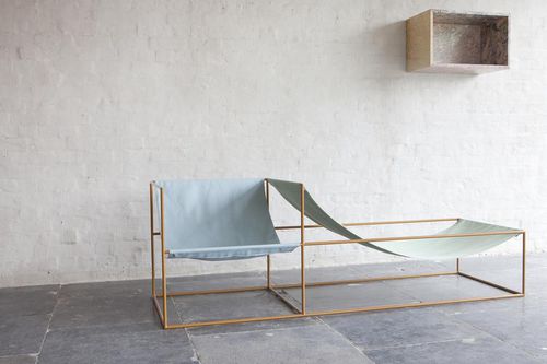 Современный шезлонг - SEAT - valerie_objects - из ткани / из стали
