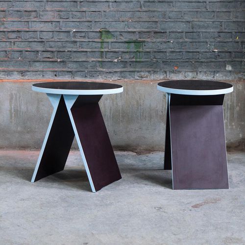 Современный табурет - JOBURG  - valerie_objects - из дерева / коричневый