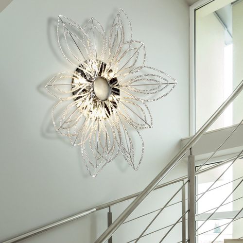 Современный настенный светильник - IQ8346 PATRIZIA VOLPATO - Alan Mizrahi Lighting - для интерьера / из алюминия / из кристалла