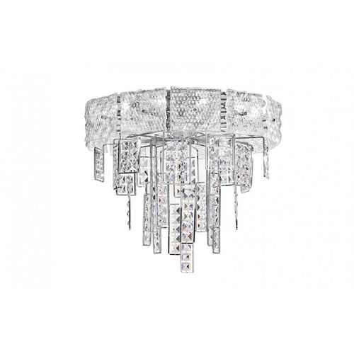 Современная люстра - SJ2179 CRYSTALLINE FLUSH - Alan Mizrahi Lighting - из кристалла / из металла / 10 лампочек