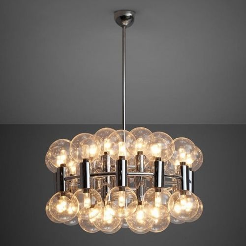 Современная люстра - JR2024 MOTOKO ISHII - Alan Mizrahi Lighting - из стекла / из хрома / с шарами