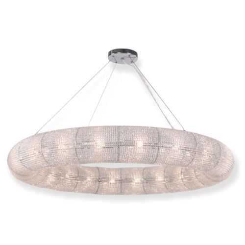 Современная люстра - AM2241S ROTSHIELD SINGLE - Alan Mizrahi Lighting - из кристалла / из стали / 14 лампочек
