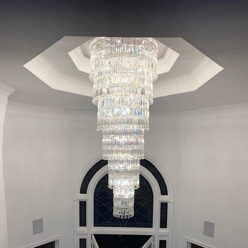 Современная люстра - AM778 CRYSTAL BAGEL - Alan Mizrahi Lighting - из кристалла / из металла / цвет по индивидуальному заказу