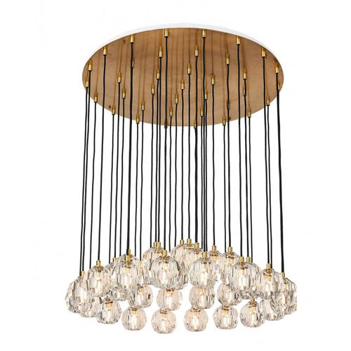 Современная люстра - AM8122 BOULE SHOWER - Alan Mizrahi Lighting - из кристалла / из латуни / одноуровневая