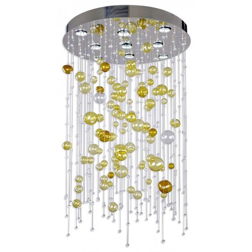 Современная люстра - IQ2138 ORBIS CRYSTAL - Alan Mizrahi Lighting - из кристалла / из металла / каскадная