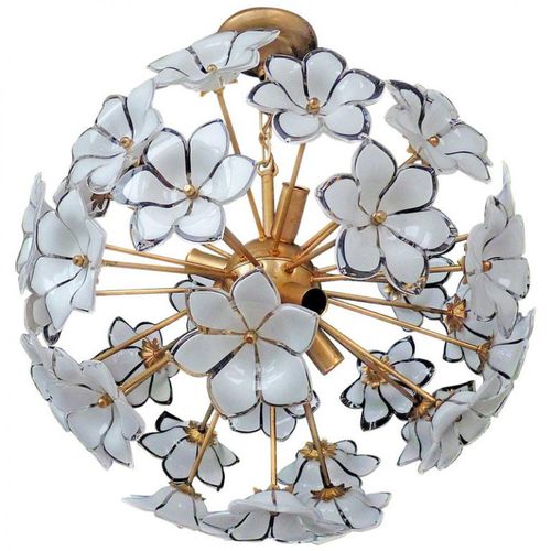 Современная люстра - IQ2062 VENINI BOUQUET OF FLOWER - Alan Mizrahi Lighting - из муранского стекла / из металла / 6 лампочек