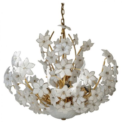 Современная люстра - IQ2064 FLOWER BOUQUET I - Alan Mizrahi Lighting - из муранского стекла / из латуни / 12 лампочек