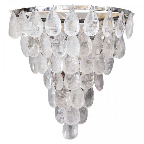 Современная люстра - IQ2192 CASCADING SCONCE - Alan Mizrahi Lighting - из кристалла / из металла / 1 лампочка