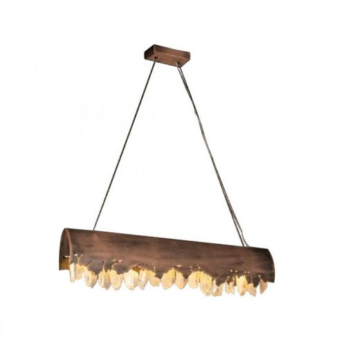 Современная люстра - IQ396 KRITALLOS PENDANT - Alan Mizrahi Lighting - из кристалла / из металла / 2 лампочки