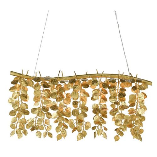 Современная люстра - IQ8416 GOLDEN EUCALYPTUS - Alan Mizrahi Lighting - из металла / одноуровневая / позолоченная