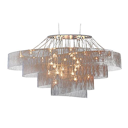 Современная люстра - JK042 NEBULA ELLIPTICAL - Alan Mizrahi Lighting - из латуни / для профессионального использования / галогенная