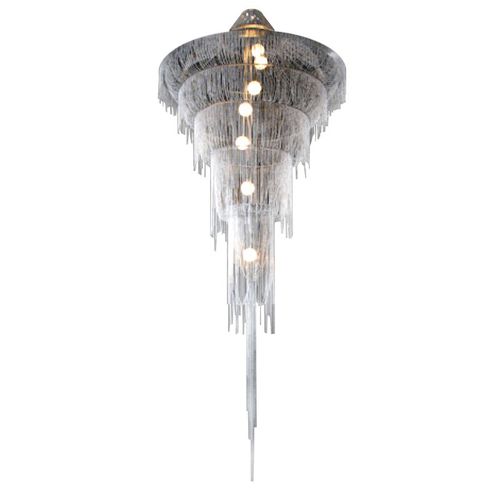Современная люстра - CHAIN049 DROPLET - Alan Mizrahi Lighting - из латуни / из нержавеющей стали / каскадная