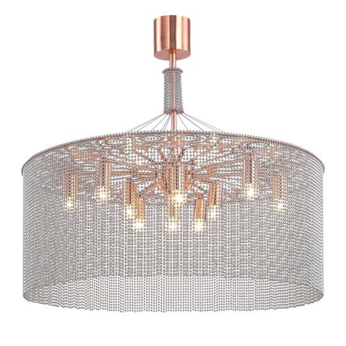 Современная люстра - QZ0120 NGOMA DRUM - Alan Mizrahi Lighting - из латуни / для профессионального использования / цепная