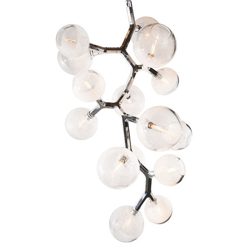Современная люстра - AM28151 ANTLER BUBBLE - Alan Mizrahi Lighting - из кристалла / из металла / 15 лампочек