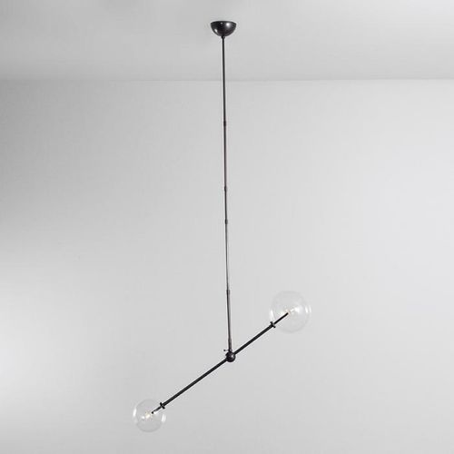 Подвесная лампа - IQ8015 BALANCE - Alan Mizrahi Lighting - из металла / из стекла / современная