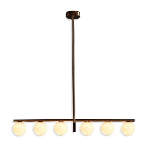 Люстра винтаж - IQ8450 DOMINIC GLOBE - Alan Mizrahi Lighting - из стекла / из металла / 6 лампочек