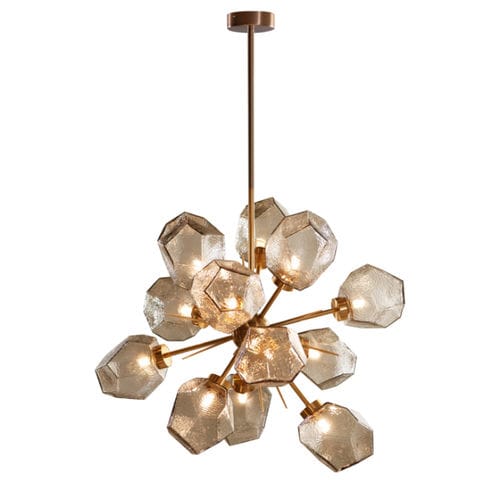 Люстра винтаж - IQ8453 CICERO STARBURST - Alan Mizrahi Lighting - из стекла / из металла / 12 лампочек