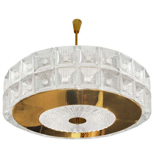 Люстра венецианский стиль - JK083 VENINI DRUM - Alan Mizrahi Lighting - из муранского стекла / из дутого стекла / из полированной латуни