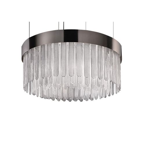 Люстра ар-деко - IQ2091 KAPLAN - Alan Mizrahi Lighting - из металла / из стекла / 12 лампочек