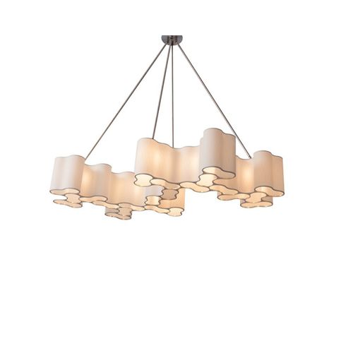 Люстра ар-деко - IQ2104 BOA - Alan Mizrahi Lighting - из стали / одноуровневая / накаливания