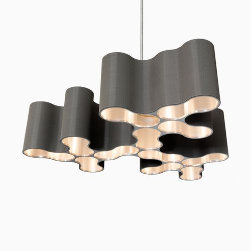 Люстра ар-деко - IQ2105 MEDIUM SPIDER - Alan Mizrahi Lighting - из стали / из ткани / одноуровневая
