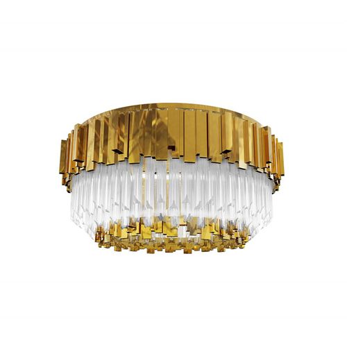 Люстра ар-деко - IQ2146 EMPIRE PLAFOND - Alan Mizrahi Lighting - из стекла