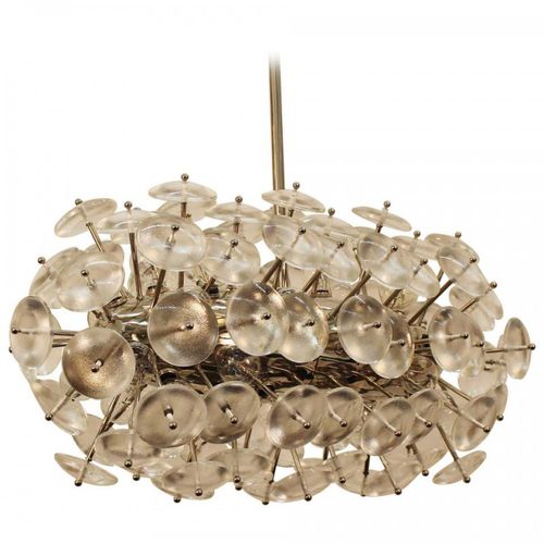 Люстра ар-деко - IQ2149 SPUTNIK CHANDELIER - Alan Mizrahi Lighting - из стекла