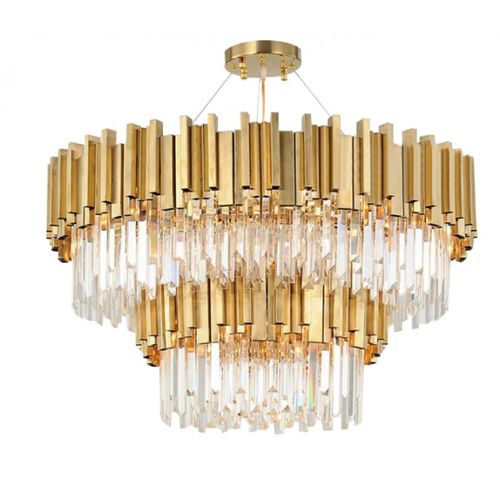 Люстра ар-деко - IQ2154 LUXURY - Alan Mizrahi Lighting - из стекла