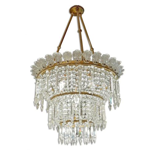 Классическая люстра - IQ2203 CRINOLINE - Alan Mizrahi Lighting - из металла / из кристалла / 12 лампочек