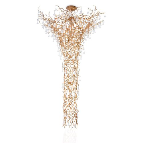 Световая колонна уникальный дизайн - KA1917 CORAL FUNNEL - Alan Mizrahi Lighting - из латуни / из стекла / LED