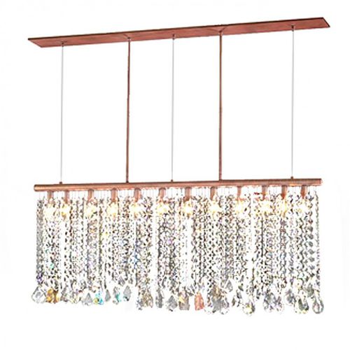 Современная люстра - AM4600 DANGLING - Alan Mizrahi Lighting - из кристалла / из железа / 12 лампочек