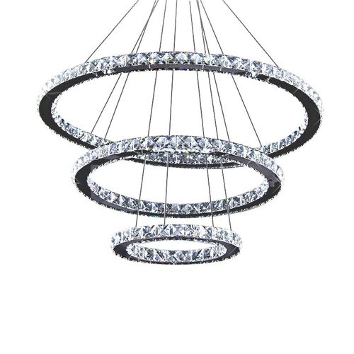 Современная люстра - AM6123 CIRCLE - Alan Mizrahi Lighting - из кристалла / из нержавеющей стали / для профессионального использования