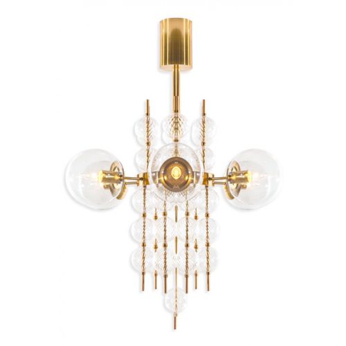 Современная люстра - IQ8449 MADISON - Alan Mizrahi Lighting - из стекла / из металла / для профессионального использования