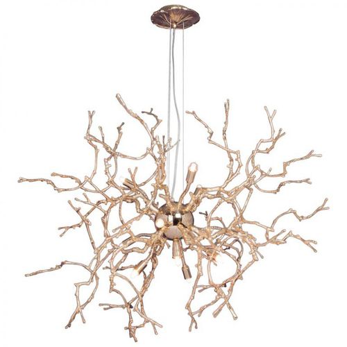 Люстра органический дизайн - JT255 SCULPTURAL 3 - Alan Mizrahi Lighting - из стекла / из латуни / LED