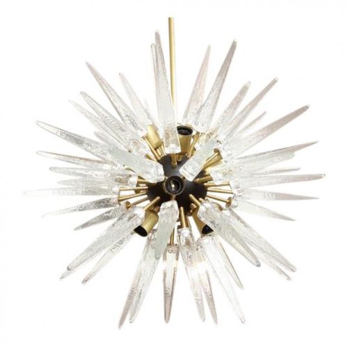 Современная люстра - JT271 STUNNING SPIKE - Alan Mizrahi Lighting - из стекла / из латуни / из эбенового дерева