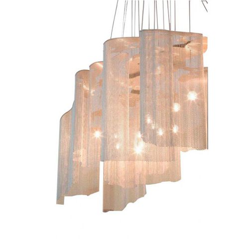 Люстра уникальный дизайн - JK041 FARAWAY TREE - Alan Mizrahi Lighting - из латуни / цепная / галогенная