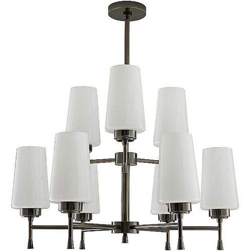 Классическая люстра - JR1996 SIGMUND - Alan Mizrahi Lighting - из стекла / из стали / 9 лампочек