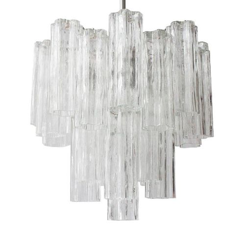 Люстра венецианский стиль - QZ6660 TRONCHI GLASS - Alan Mizrahi Lighting - из хрома / из стали / из дутого стекла